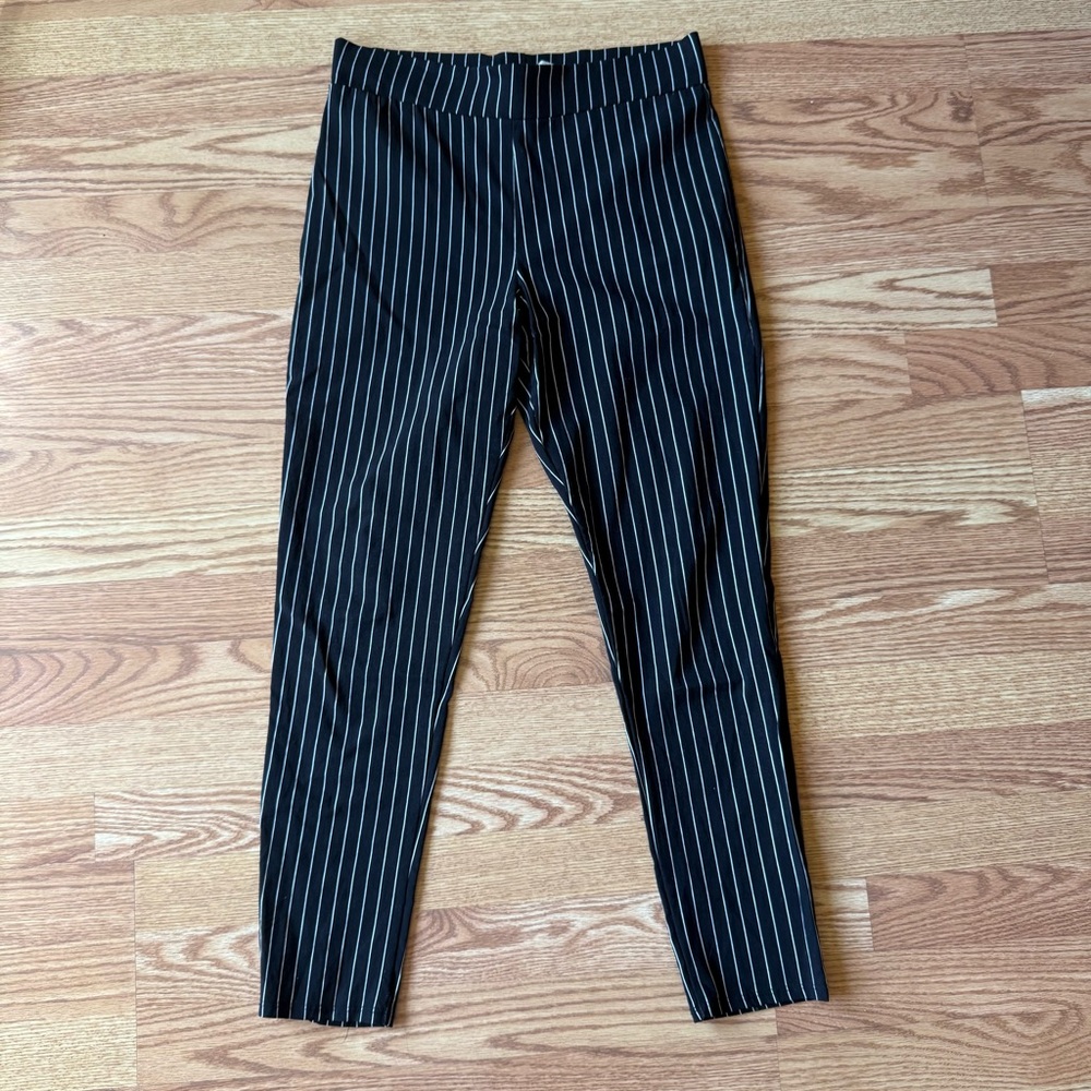 Black and White Pin Stripe Pants